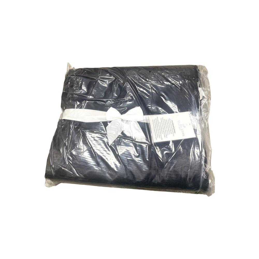 Hotel du Cobb Quilted Faux Fur Throw by Dennis Basso Black